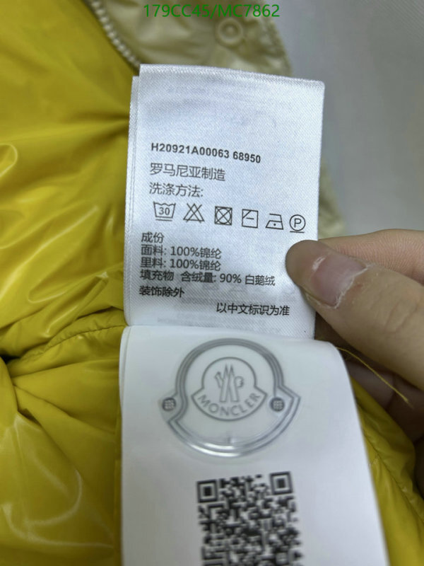 Moncler-Down jacket Women Code: MC7862 $: 179USD