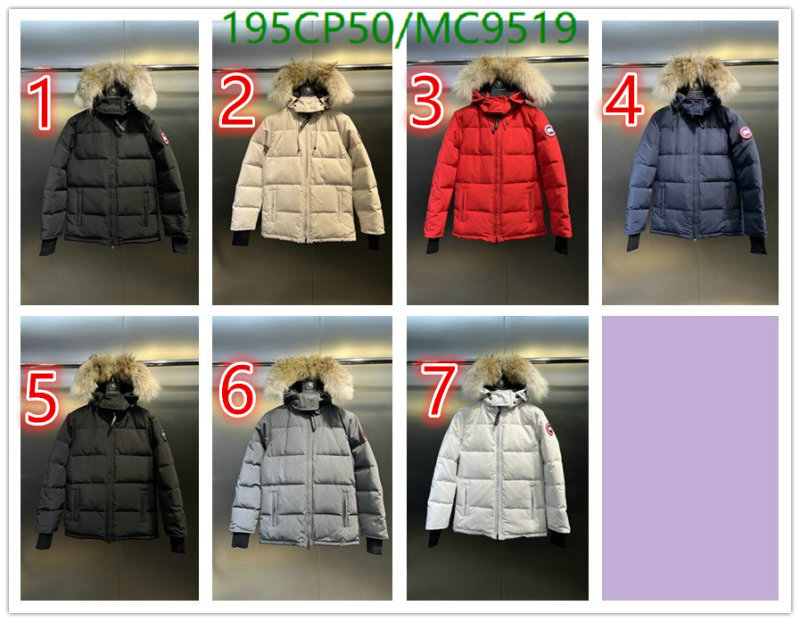 Canada Goose-Down jacket Men Code: MC9519 $: 195USD