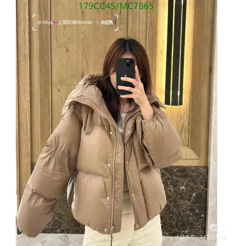 Moncler-Down jacket Women Code: MC7865 $: 179USD