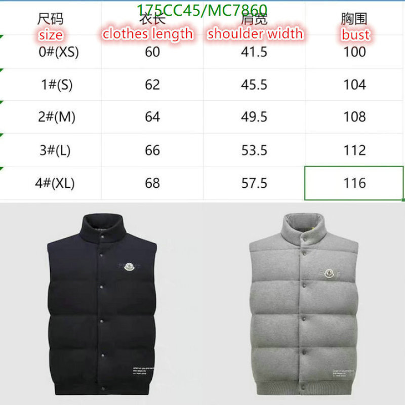 Moncler-Down jacket Women Code: MC7860 $: 175USD