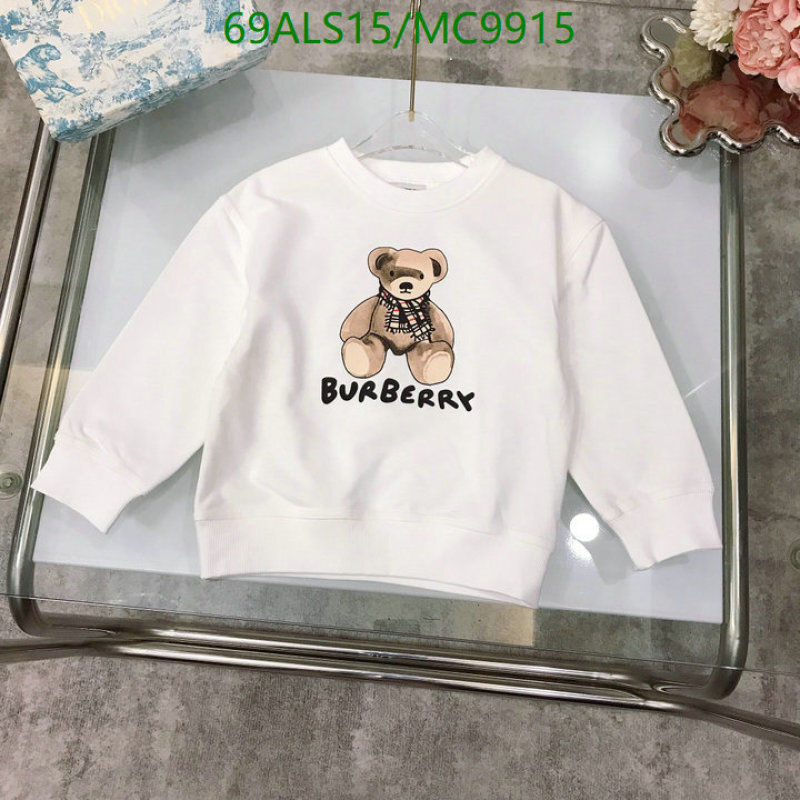 Burberry-Kids Clothing Code: MC9915 $: 69USD