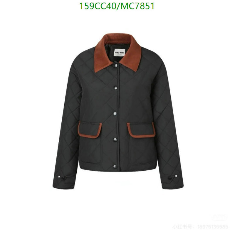 Miu Miu-Down jacket Women Code: MC7851 $: 159USD