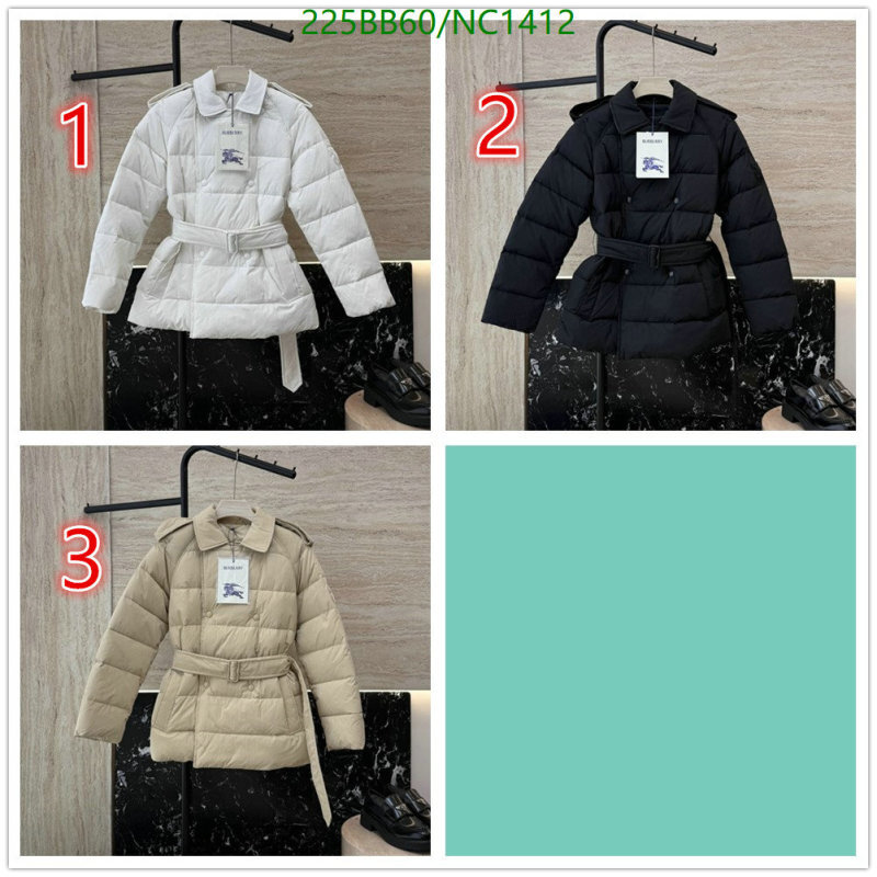 Burberry-Down jacket Women Code: NC1412 $: 225USD