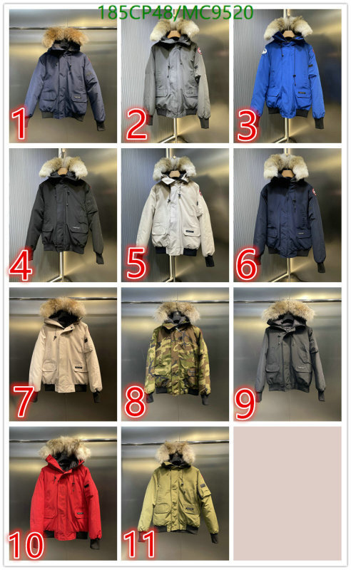 Canada Goose-Down jacket Men Code: MC9520 $: 185USD