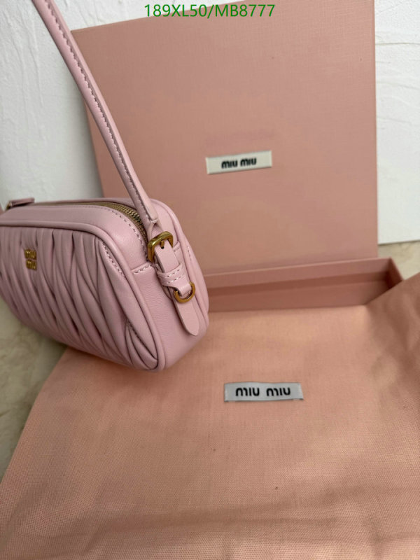 Miu Miu-Bag-Mirror Quality Code: MB8777 $: 189USD