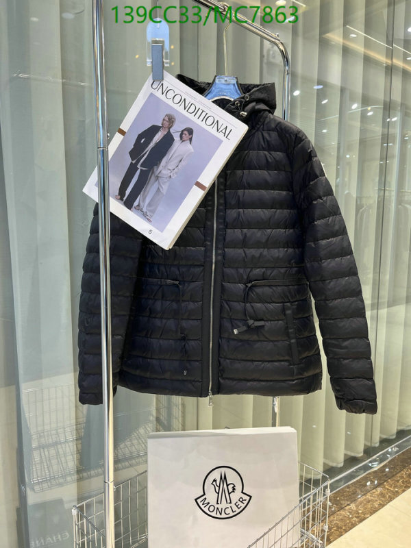 Moncler-Down jacket Women Code: MC7863 $: 139USD