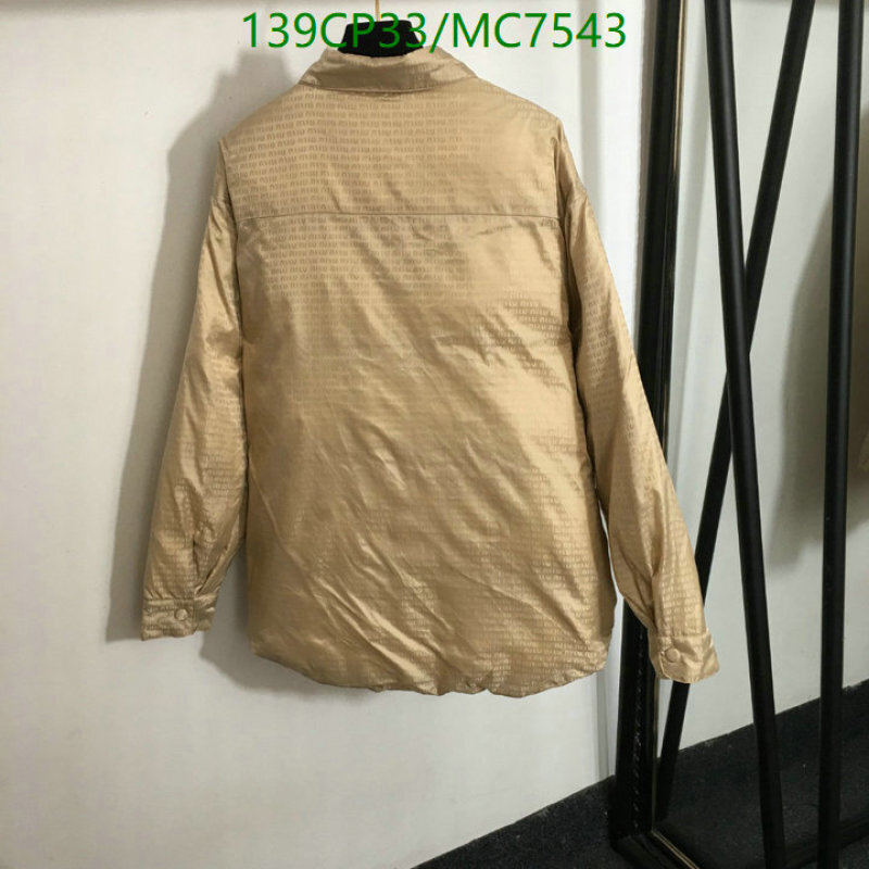 Miu Miu-Down jacket Women Code: MC7543 $: 139USD