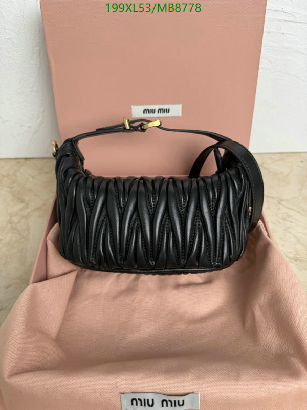 Miu Miu-Bag-Mirror Quality Code: MB8778 $: 199USD