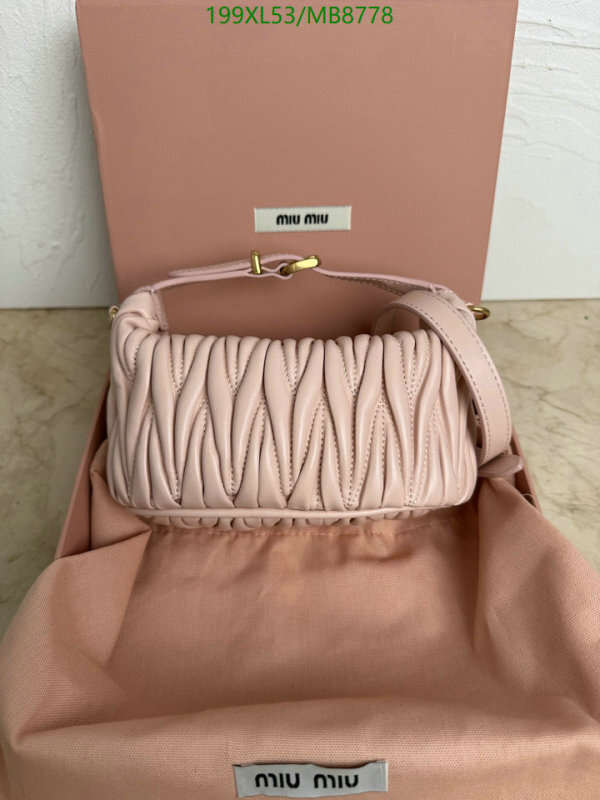 Miu Miu-Bag-Mirror Quality Code: MB8778 $: 199USD