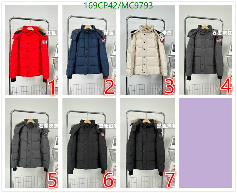 Canada Goose-Down jacket Men Code: MC9793 $: 169USD
