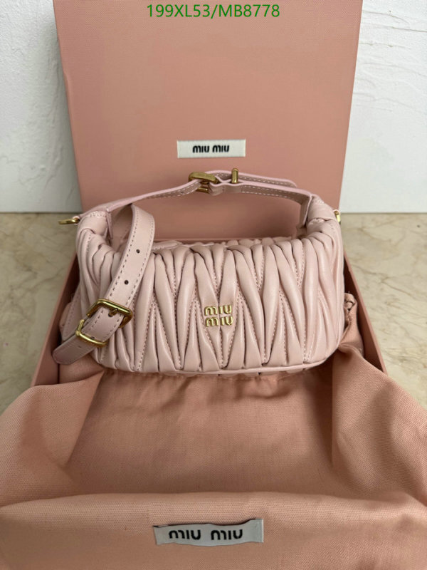 Miu Miu-Bag-Mirror Quality Code: MB8778 $: 199USD