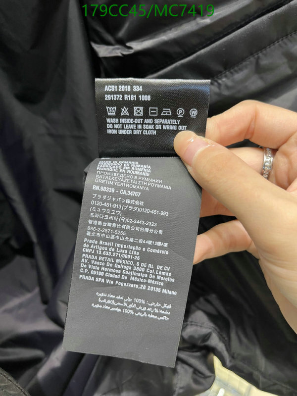Prada-Down jacket Men Code: MC7419 $: 179USD
