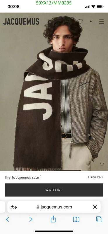Jacquemus-Scarf Code: MM9295 $: 59USD