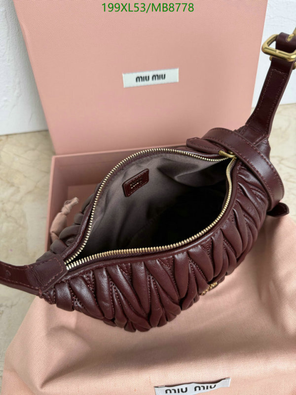 Miu Miu-Bag-Mirror Quality Code: MB8778 $: 199USD