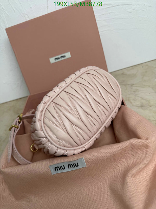 Miu Miu-Bag-Mirror Quality Code: MB8778 $: 199USD