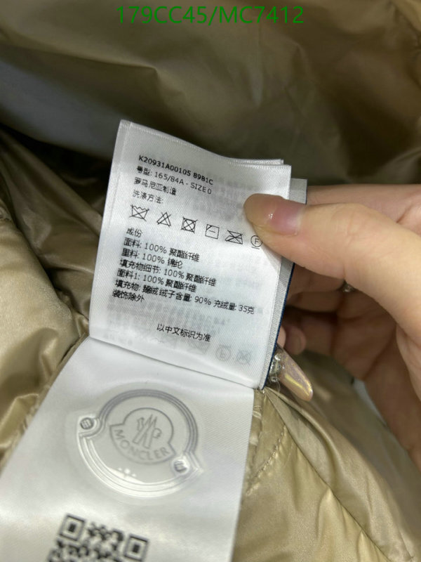 Moncler-Down jacket Women Code: MC7412 $: 179USD