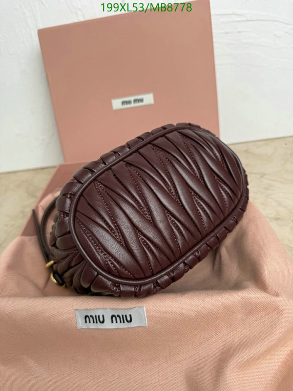 Miu Miu-Bag-Mirror Quality Code: MB8778 $: 199USD
