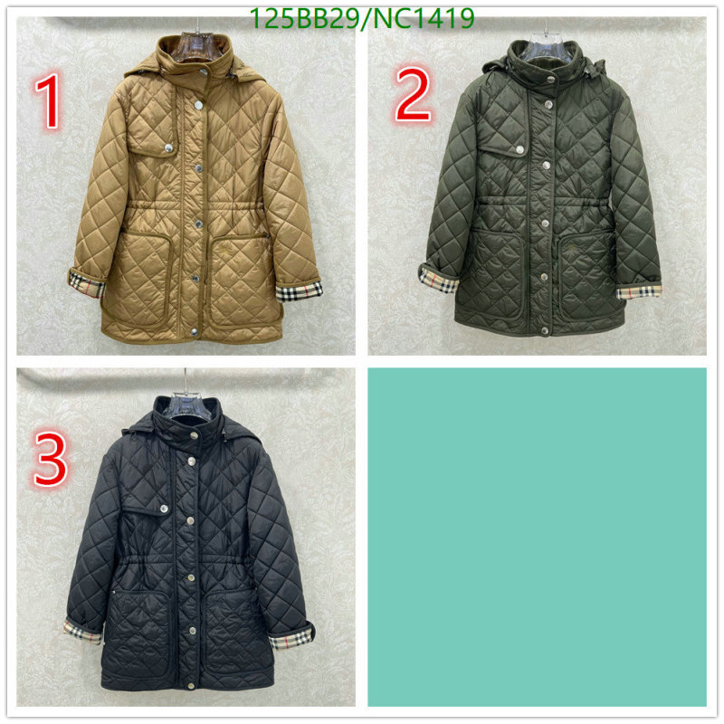 Burberry-Down jacket Women Code: NC1419 $: 125USD