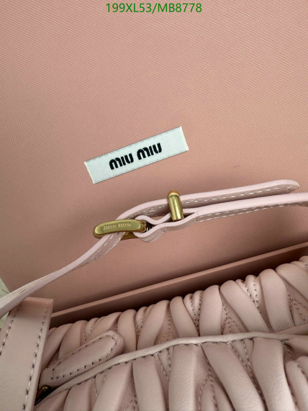 Miu Miu-Bag-Mirror Quality Code: MB8778 $: 199USD