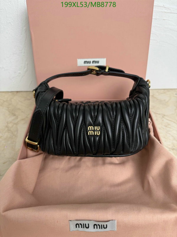 Miu Miu-Bag-Mirror Quality Code: MB8778 $: 199USD