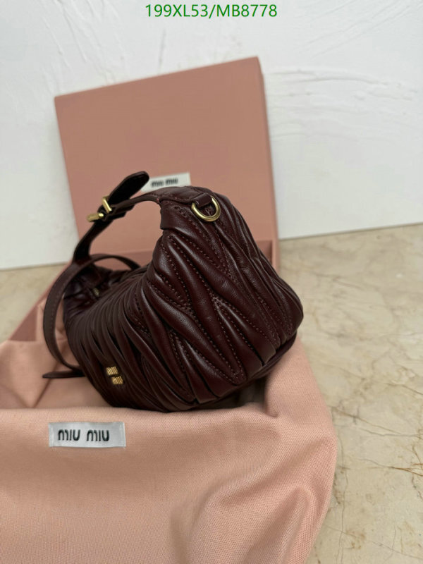 Miu Miu-Bag-Mirror Quality Code: MB8778 $: 199USD