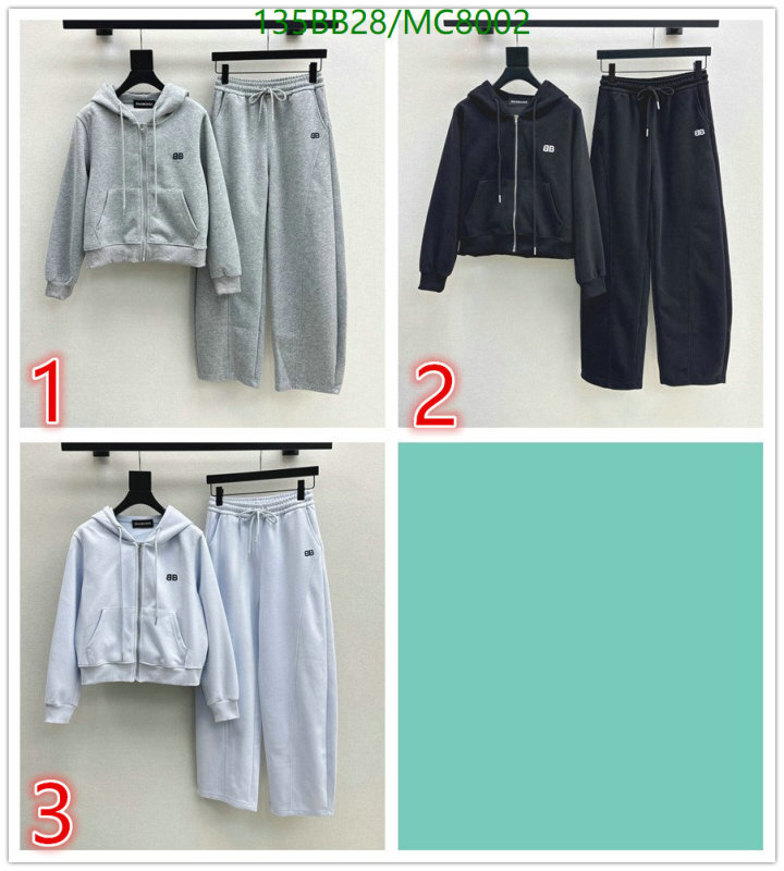 Balenciaga-Clothing Code: MC8002 $: 135USD