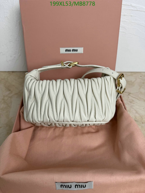 Miu Miu-Bag-Mirror Quality Code: MB8778 $: 199USD