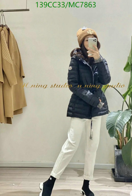 Moncler-Down jacket Women Code: MC7863 $: 139USD