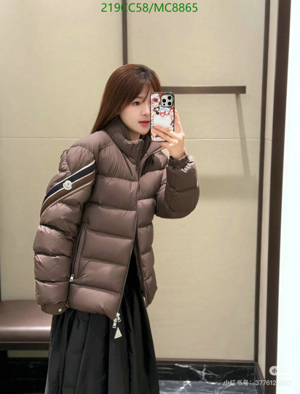 Moncler-Down jacket Women Code: MC8865 $: 219USD