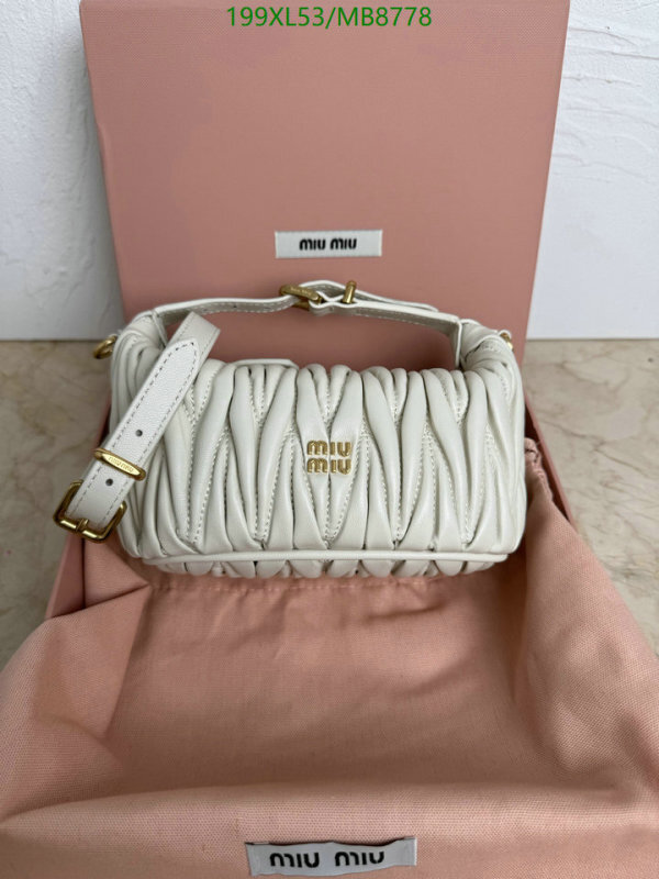 Miu Miu-Bag-Mirror Quality Code: MB8778 $: 199USD