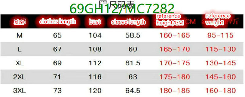 The North Face-Clothing Code: MC7282 $: 69USD