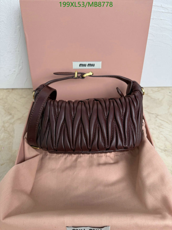 Miu Miu-Bag-Mirror Quality Code: MB8778 $: 199USD