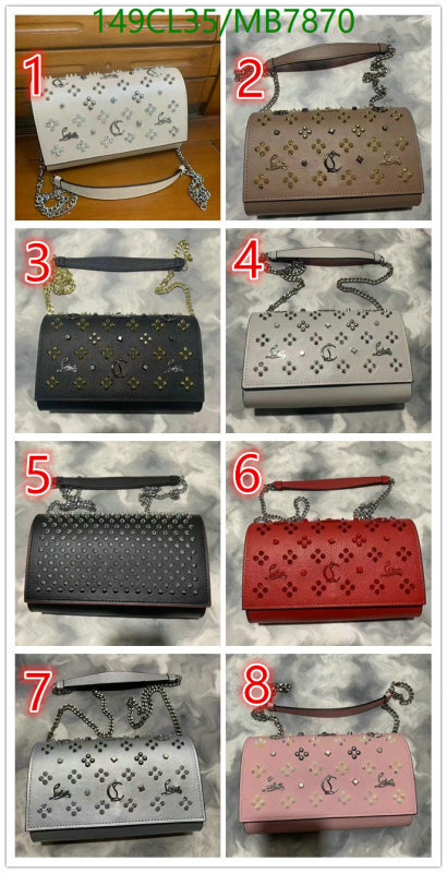 Crossbody-Christian Louboutin Bag(Mirror Quality) Code: MB7870 $: 149USD