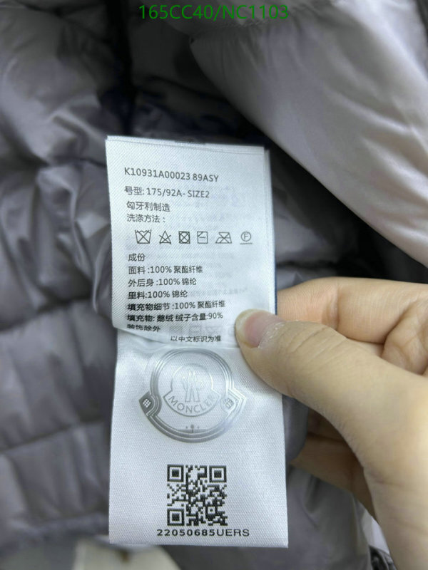 Moncler-Down jacket Women Code: NC1103 $: 165USD