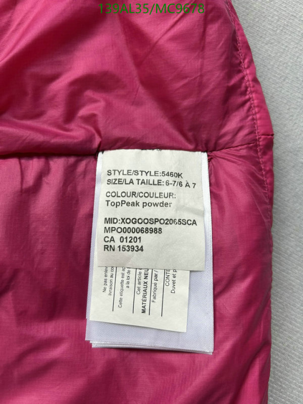 Canada Goose-Kids Clothing Code: MC9678 $: 139USD