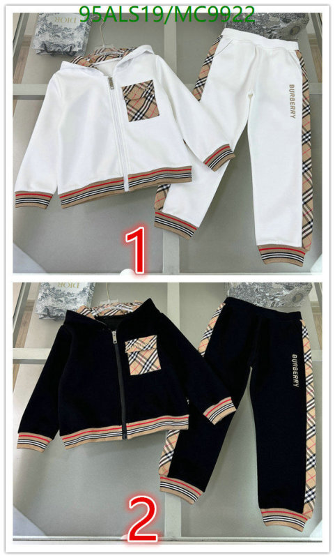 Burberry-Kids Clothing Code: MC9922 $: 95USD