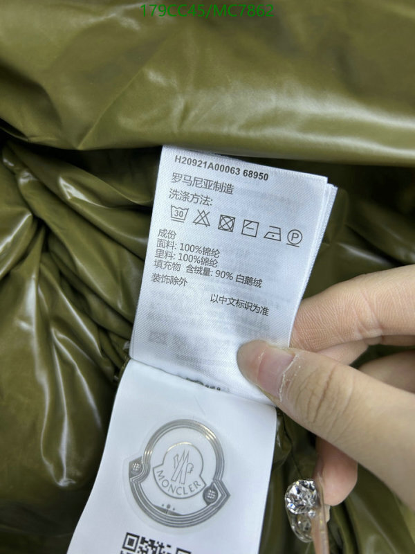 Moncler-Down jacket Women Code: MC7862 $: 179USD
