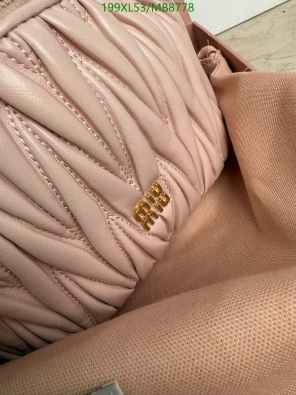 Miu Miu-Bag-Mirror Quality Code: MB8778 $: 199USD