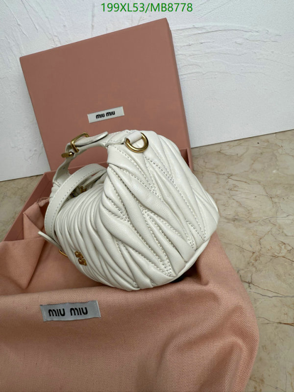 Miu Miu-Bag-Mirror Quality Code: MB8778 $: 199USD