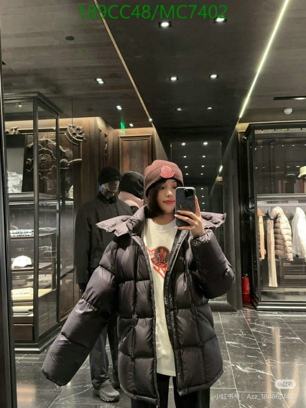 Moncler-Down jacket Women Code: MC7402 $: 189USD