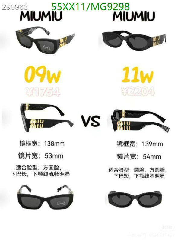 MiuMiu-Glasses Code: MG9298 $: 55USD