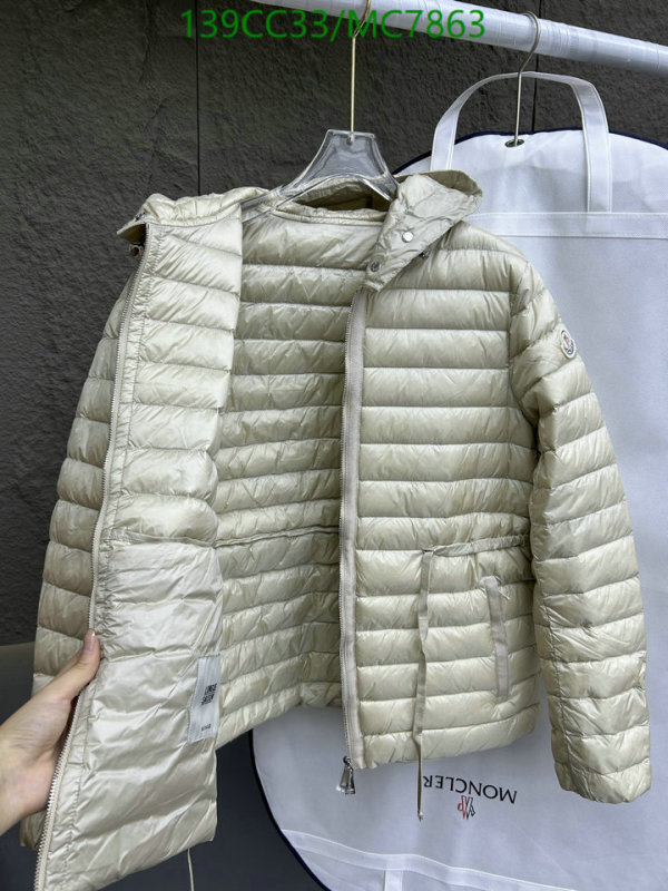Moncler-Down jacket Women Code: MC7863 $: 139USD