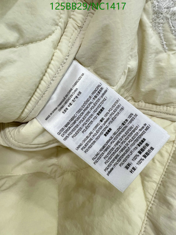 Burberry-Down jacket Women Code: NC1417 $: 125USD