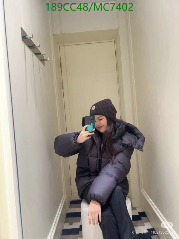 Moncler-Down jacket Women Code: MC7402 $: 189USD