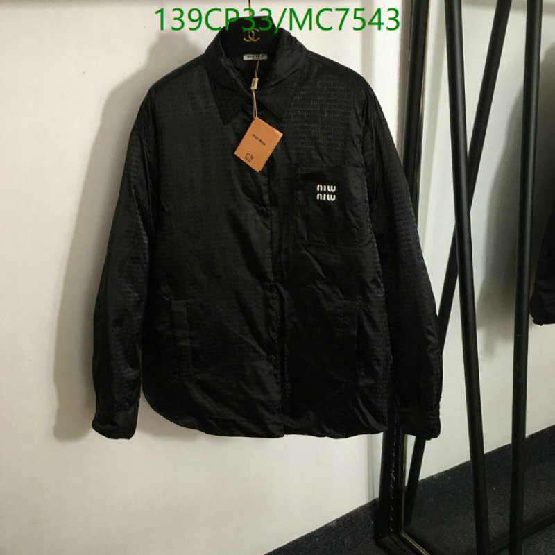 Miu Miu-Down jacket Women Code: MC7543 $: 139USD