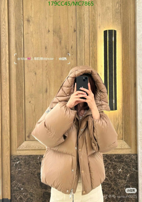 Moncler-Down jacket Women Code: MC7865 $: 179USD