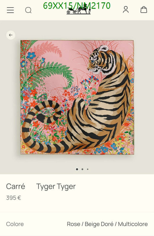 Hermes-Scarf Code: NM2170 $: 69USD