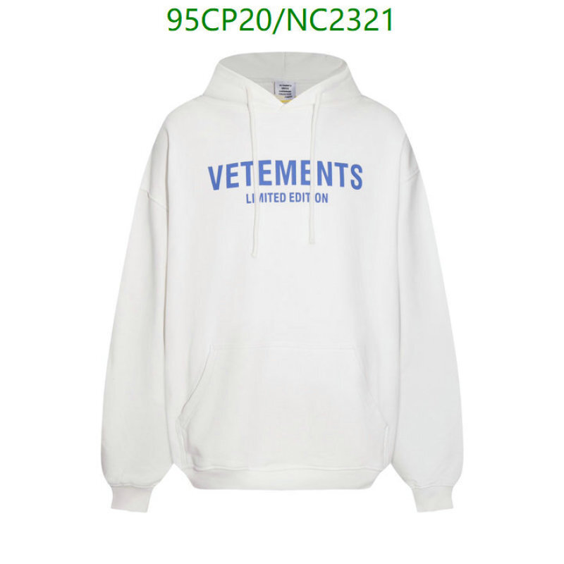 VETEMENTS-Clothing Code: NC2321 $: 95USD