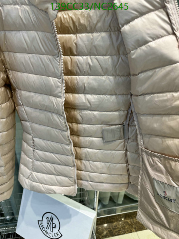 Moncler-Down jacket Women Code: NC2645 $: 139USD