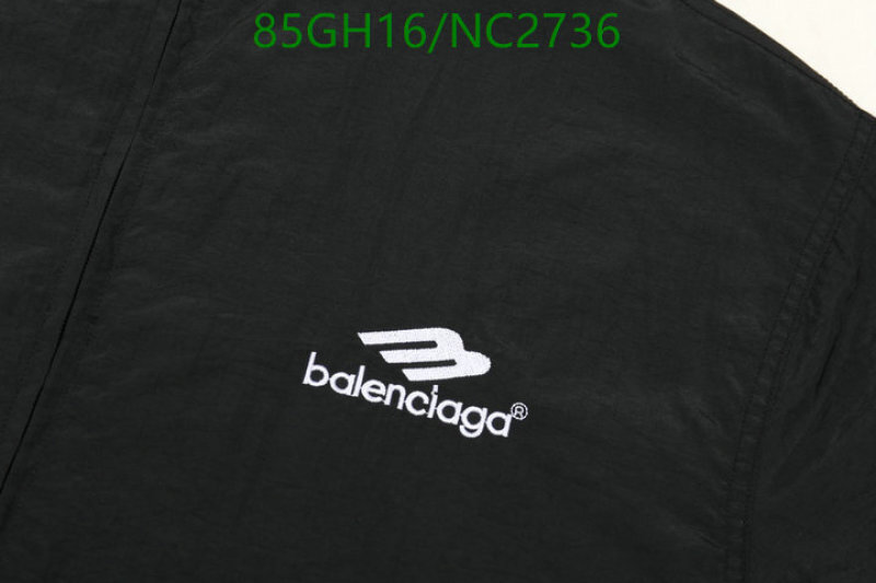 Balenciaga-Clothing Code: NC2736 $: 85USD